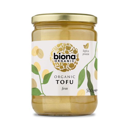 Biona Plain Tofu in Glass Jar 6 * 500g