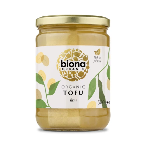 Biona Plain Tofu in Glass Jar 6 * 500g