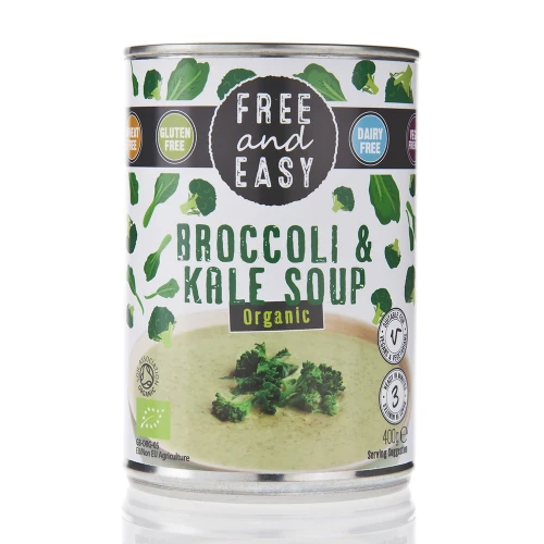 Free and Easy Broccoli and Kale Soup 400g