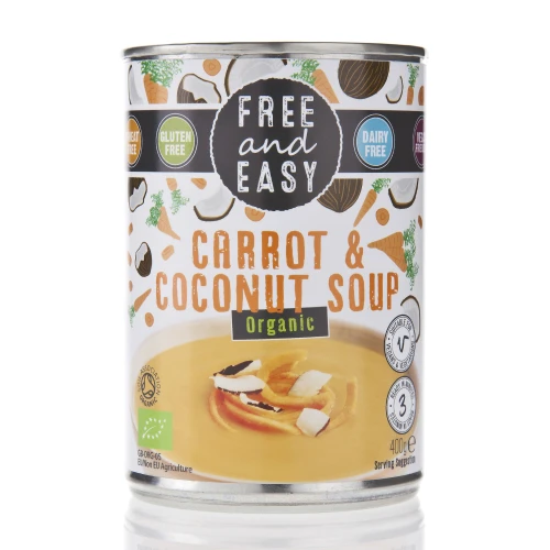 Free and Easy Carrot and Coconut Soup 400g