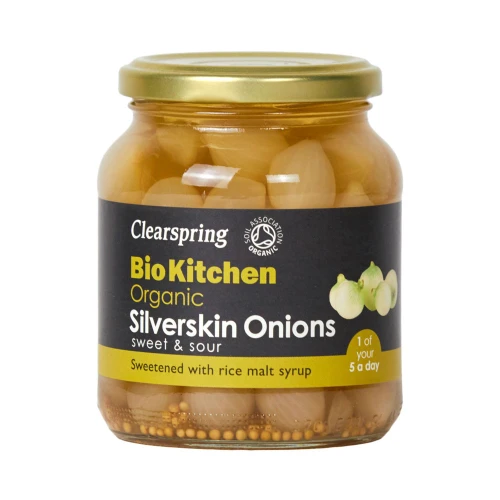 Clearspring Bio Kitchen - Silverskin Onions (Demeter) 6 * 340g