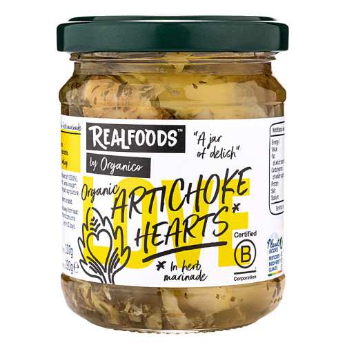 Realfoods by Organico Artichoke Hearts In Oil 5 * 190g