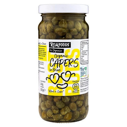Realfoods by Organico Capers in Brine 12 * 250g