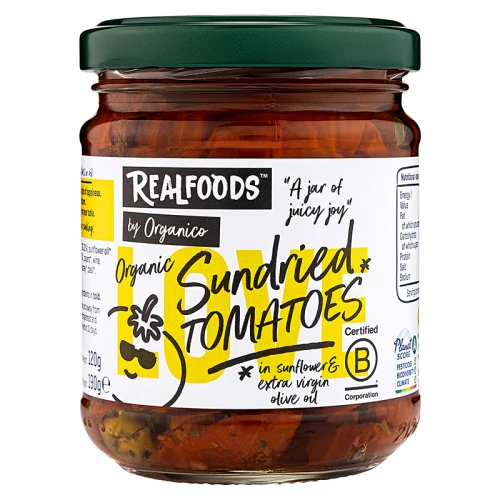 Realfoods by Organico Sun-dried Tomatoes in Herb Marinade 5 * 190g