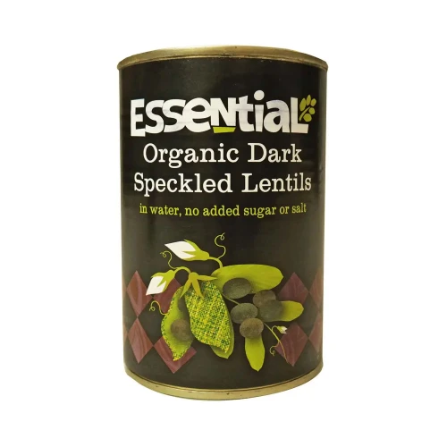 Essential - tinned beans Dark Speckled Puy-Type Lentils 6 x 400g