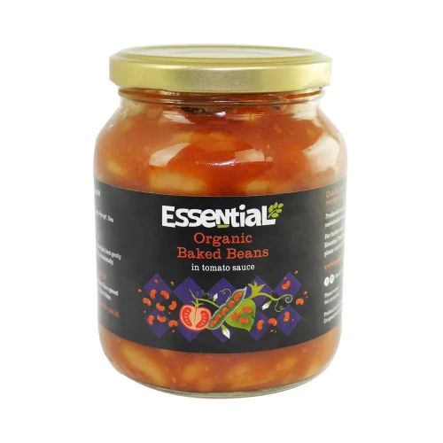 Essential - vegetables in glass jars Baked Beans in Tomato Sauce - Glass Jar 6 * 350g