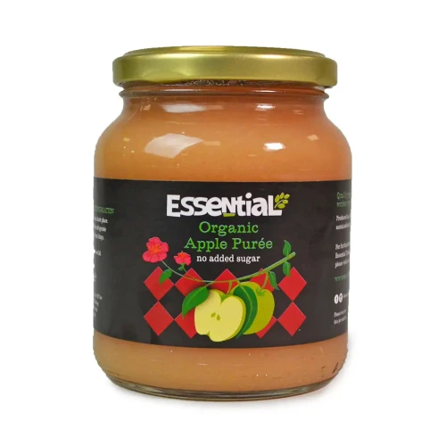 Essential - fruit in glass jars Apple Puree - (No Added Sugar) - Glass Jar 6 * 360g