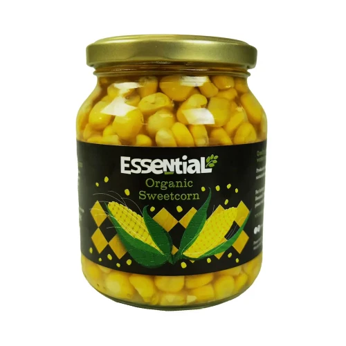 Essential - vegetables in glass jars Sweetcorn - Glass Jar 6 * 350g