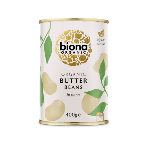 Biona Butter Beans - tinned 400g