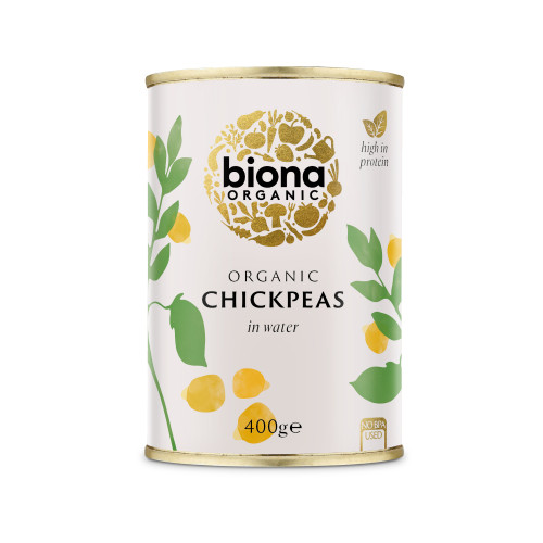 Biona Chickpeas - tinned 400g