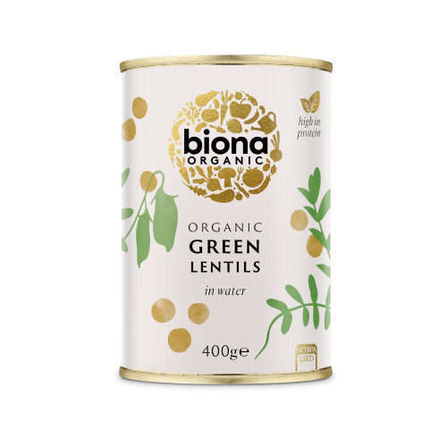 Biona Green Lentils - tinned 400g