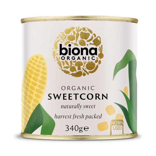 Biona Sweetcorn - tinned 6 x 340g