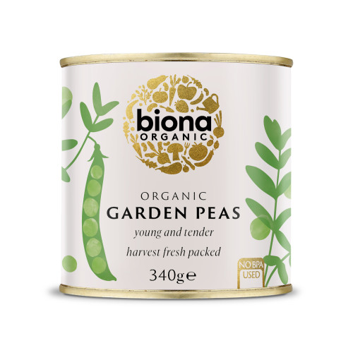 Biona Garden Peas - tinned 340g