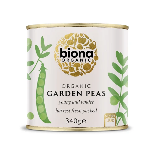 Biona Garden Peas - tinned 340g