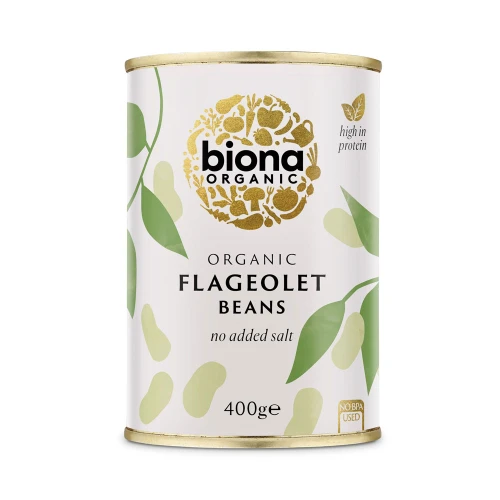 Biona Flageolet Beans - tinned 6 x 400g