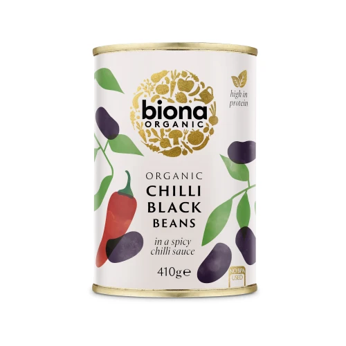 Biona Black Bean Chilli - tinned 400g