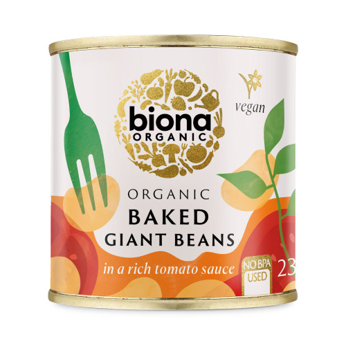 Biona Baked Giant Beans in Tomato Sauce 6 x 230g