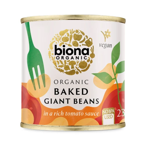 Biona Baked Giant Beans in Tomato Sauce 6 x 230g