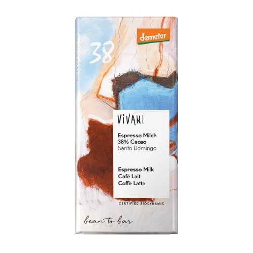 Vivani organic espresso milk chocolate 90g
