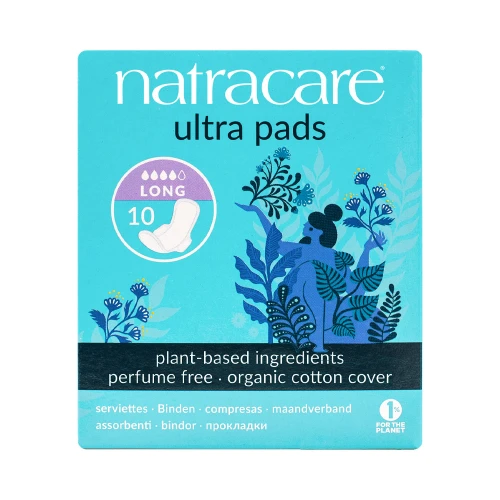 Natracare Ultra Pad with wings Long 12 x 10