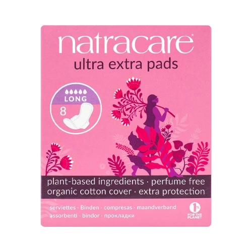 Natracare Ultra Extra Pad Long 12 x 8