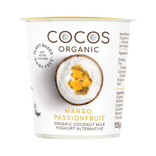 COCOS Organic Mango and Passionfruit Coconut Yoghurt 125g