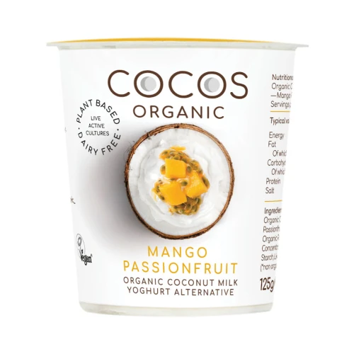 COCOS Organic Mango and Passionfruit Coconut Yoghurt 125g