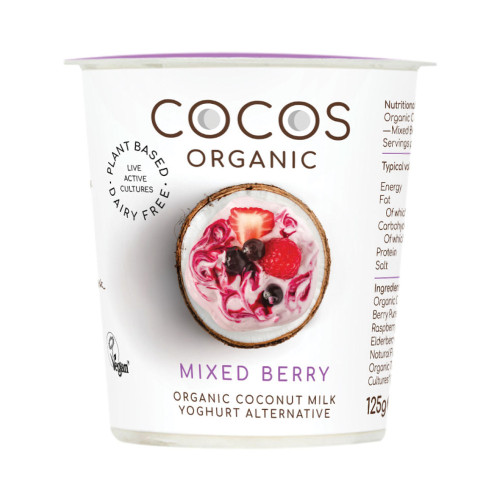 COCOS Organic Mixed Berry Coconut Yoghurt 125g