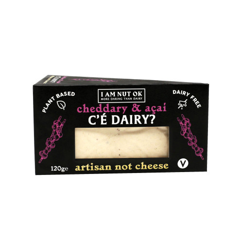 I AM NUT OK C'e Dairy? Vegan Cheddar & Acai Cheese 6 * 120g