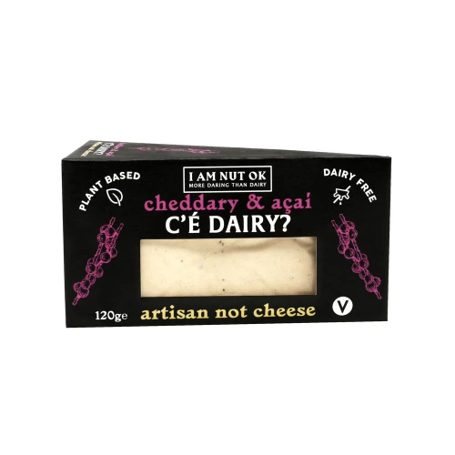 I AM NUT OK C'e Dairy? Vegan Cheddar & Acai Cheese 6 * 120g