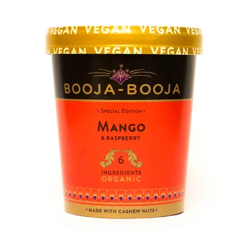 Booja Booja Mango and Raspberry Ice Cream 6 * 465ml