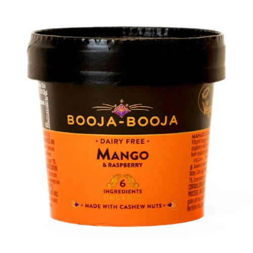 Booja Booja Mango & Raspberry Ice Cream 22 * 110ml