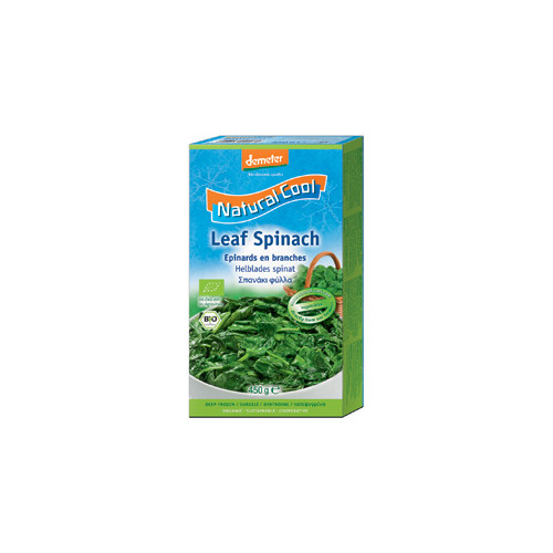 Natural Cool Leaf Spinach Portions Demeter 450g