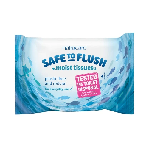 Natracare Safe to Flush Moist Tissue 16 x 30