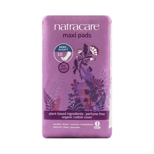 Natracare Night-Time Pads 12 x 10