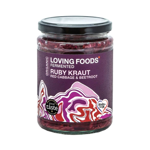 Loving Foods Ruby Kraut - Red Cabbage & Beetroot 6 * 475g