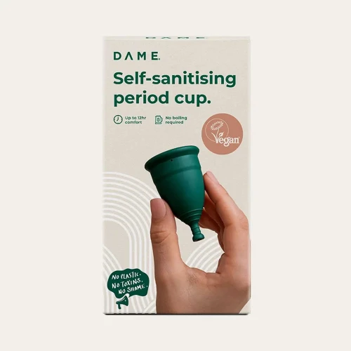 DAME Large self-sanitising period cup