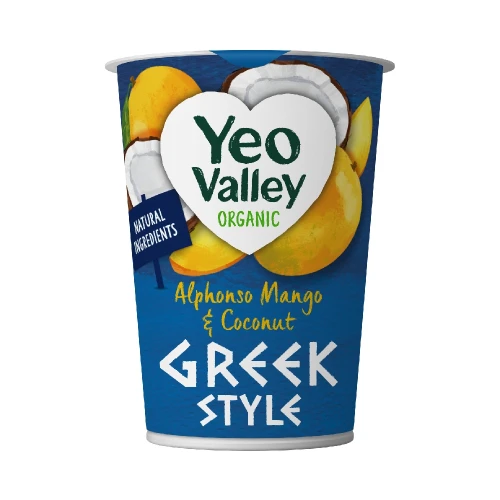 Yeo Valley Organic Greek Style Mango and Coconut 6 * 450g Org