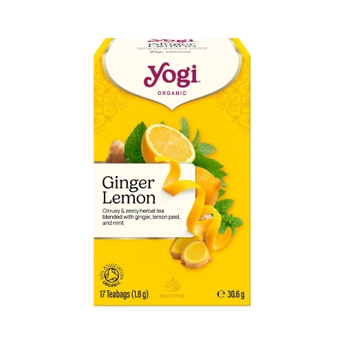 Yogi Tea Ginger Lemon 17 bags Org 