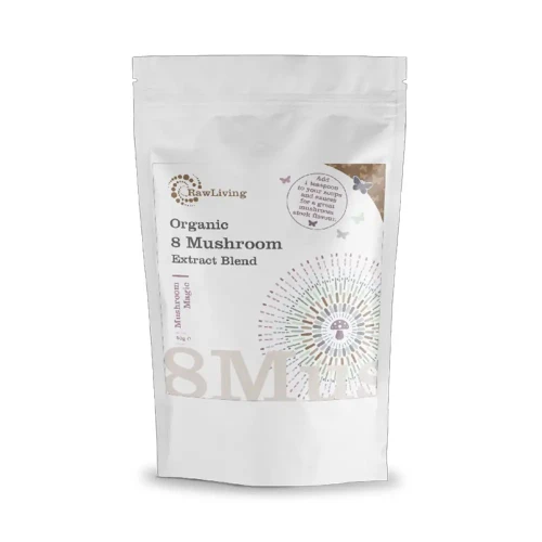 Raw Living 8 Mushroom 8:1 Extract Blend 6 * 50g