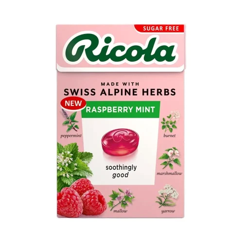 Ricola Raspberry Mint Sugar Free Box 20 * 45g
