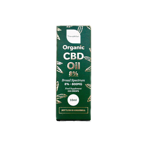 Themptation CBD Oil 8% in Raw Cold Pressed Hemp Oil