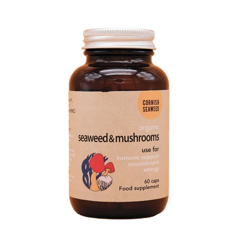 The Cornish Seaweed Company Seaweed and Mushrooms Food Supplement 6 * 60pcs