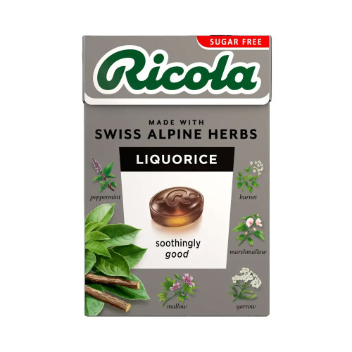 Ricola Liquorice Box Sugar Free 20 * 45g