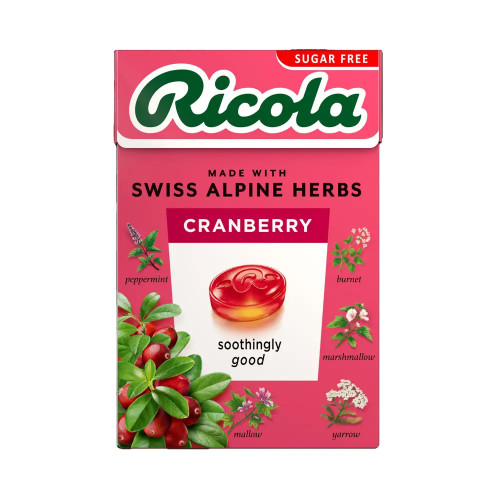 Ricola Cranberry Box Sugar Free 20 * 45g
