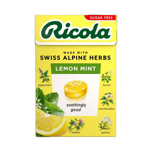 Ricola Lemon Mint Box Sugar Free 20 * 45g