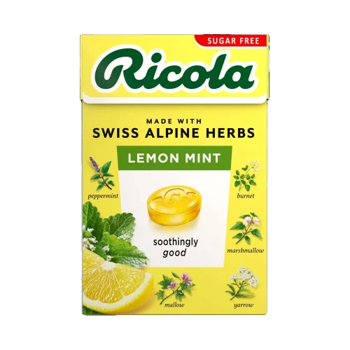 Ricola Lemon Mint Box Sugar Free 20 * 45g