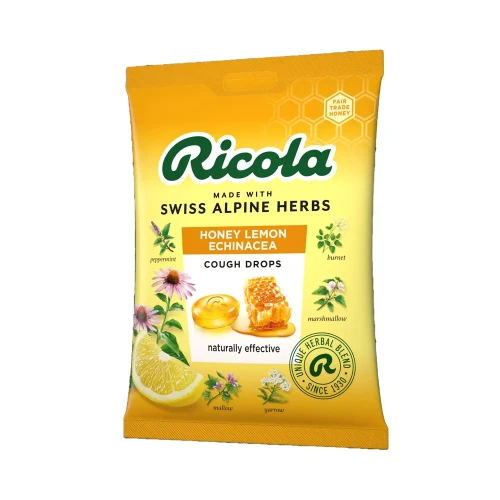 Ricola Honey Lemon & Echinacea Cough Drops Bag 12 * 75g
