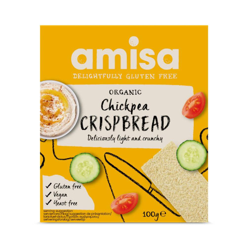 Amisa Organic Chickpea Crispbread 100g