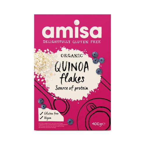 Amisa Gluten Free Organic Qunioa Flakes 400g